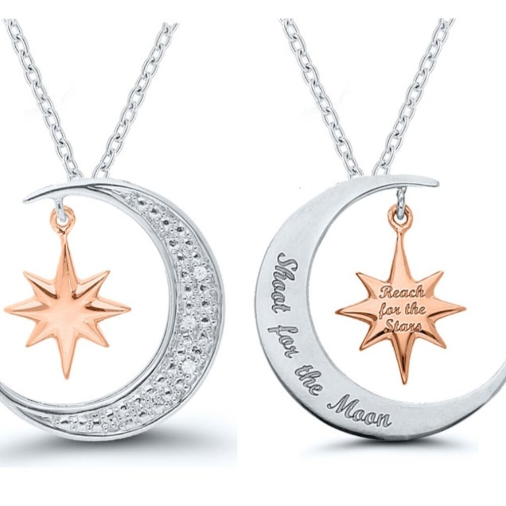Moon and Star necklace